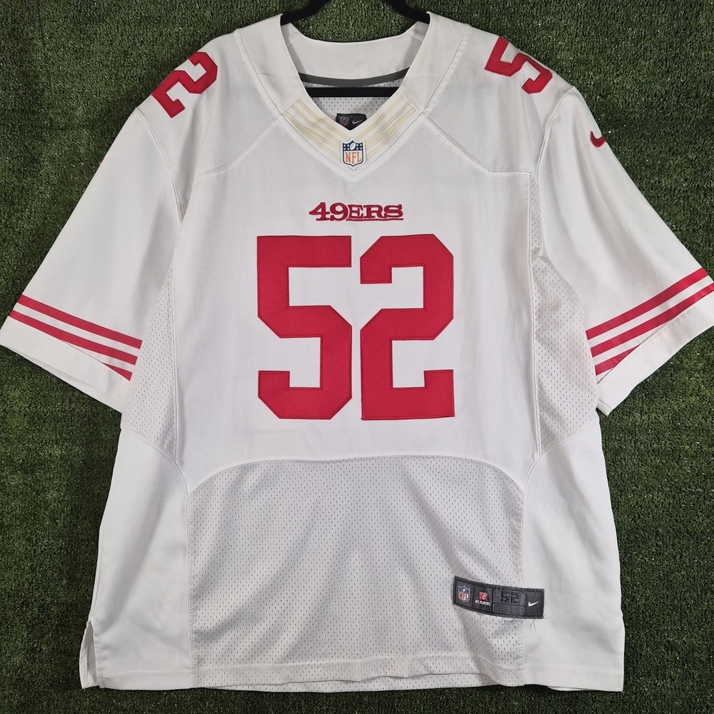 Nike‎ On Field San Francisco 49ers Patrick Willis #52 Jersey Mens 52 XL White
